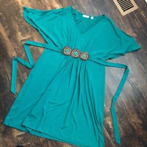New York and Company emerald green dress